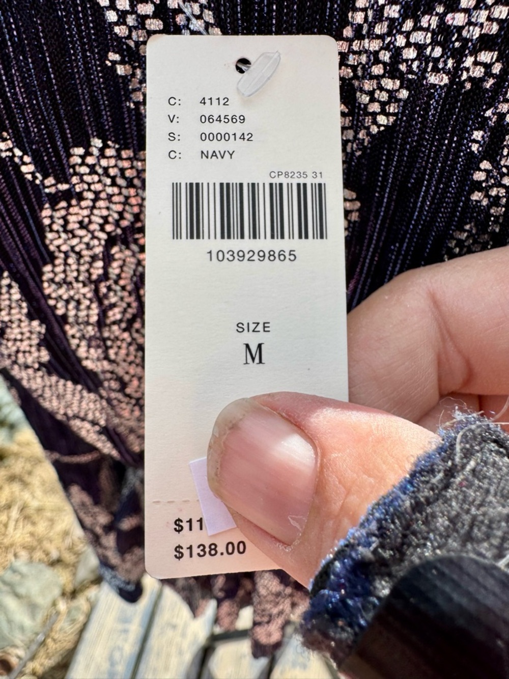 Anthropologie Black Navy and Silver Metallic Floral V-Neck Peplum Blouse - Picture 15 of 17
